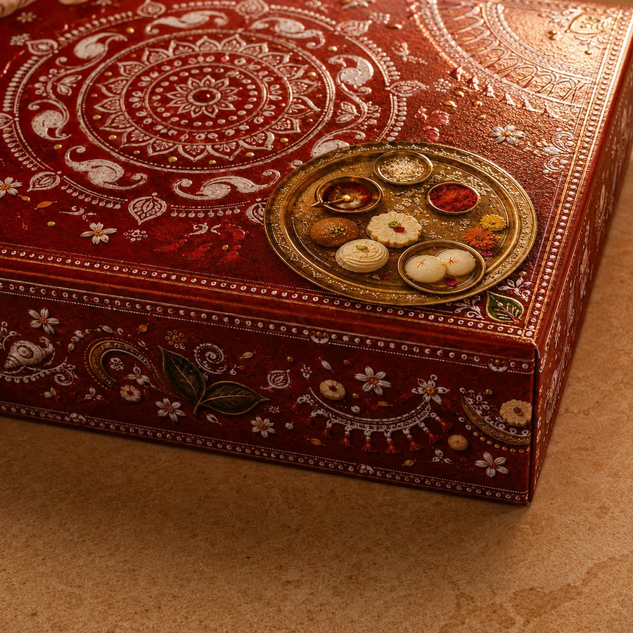Naibedya empty sweet box thumbnail 4